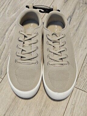 George Men’s Size 9 Easy On/Off Knit Low Top Sneakers Khaki Tan NWT